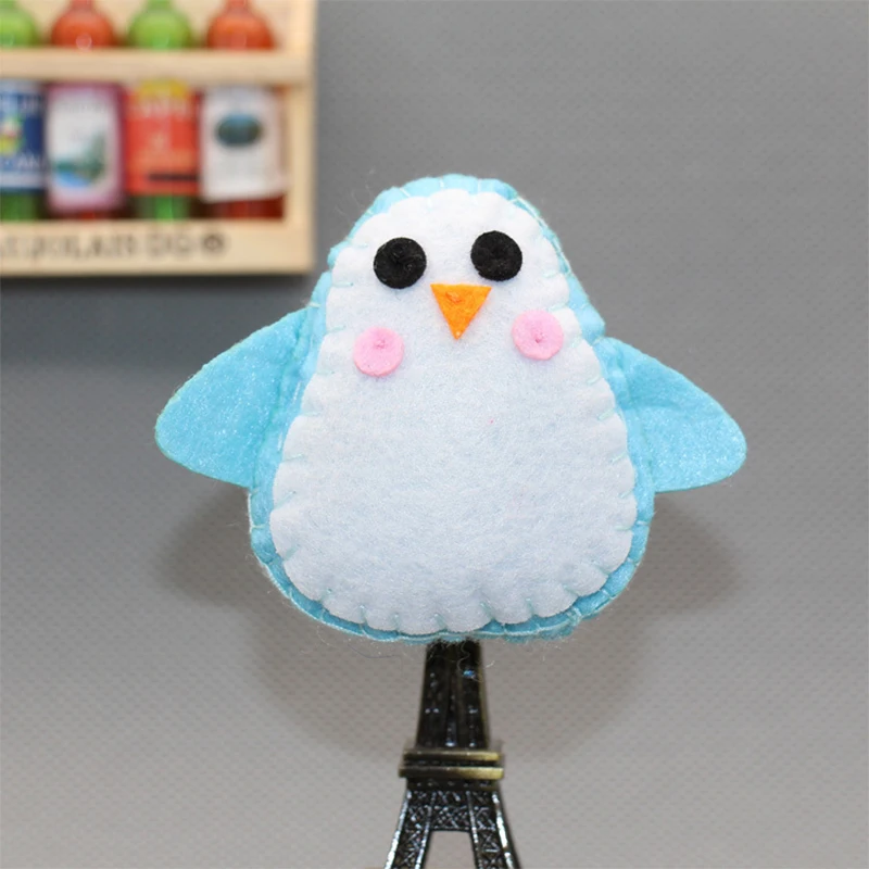 Ручная работа конопля милая Белоснежка животное брошь с пингвинами Детские