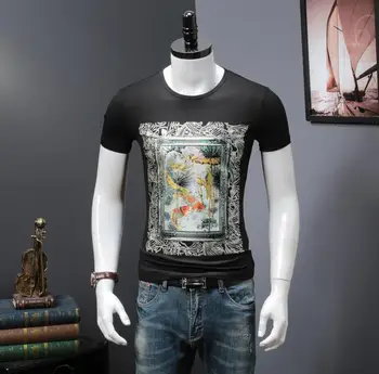

Printing Cotton Short Sleeve Men new design men tshirt hot sale