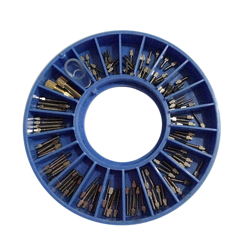 120pcs/ box Stainless Steel Screw Post 120pcs&2Key Dental Screw Post