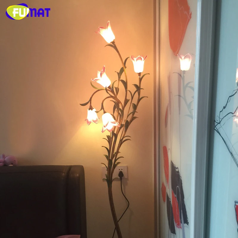 Стеклянная Напольная Лампа FUMAT креативный напольный светильник в виде лилии для