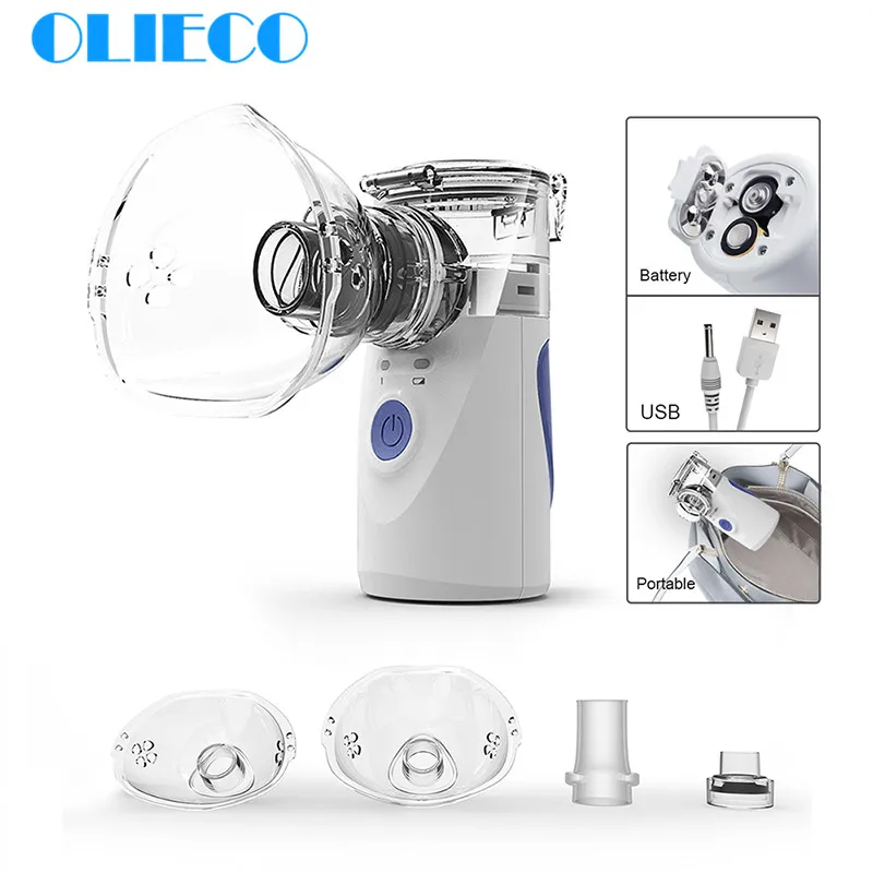 

Mini Handheld Portable Mesh Nebulizer Silent Ultrasonic Medical Steaming Inhaler Adult Kids Rechargeable Respirator Humidifier