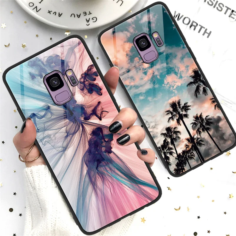 Защитная пленка из закаленного стекла для Coque Samsung Galaxy A50 A70 A40 J4 J6 A6 плюс A8 A7 2018 Note 8 9