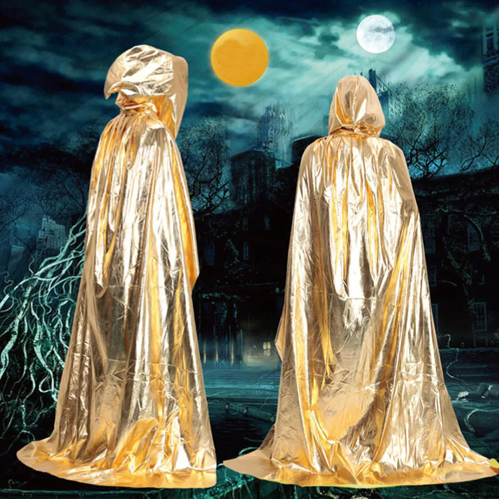 

New Hooded Cloak Coat Wicca Robe Medieval Cape Shawl Halloween Party Halloween cloak Manto de halloween