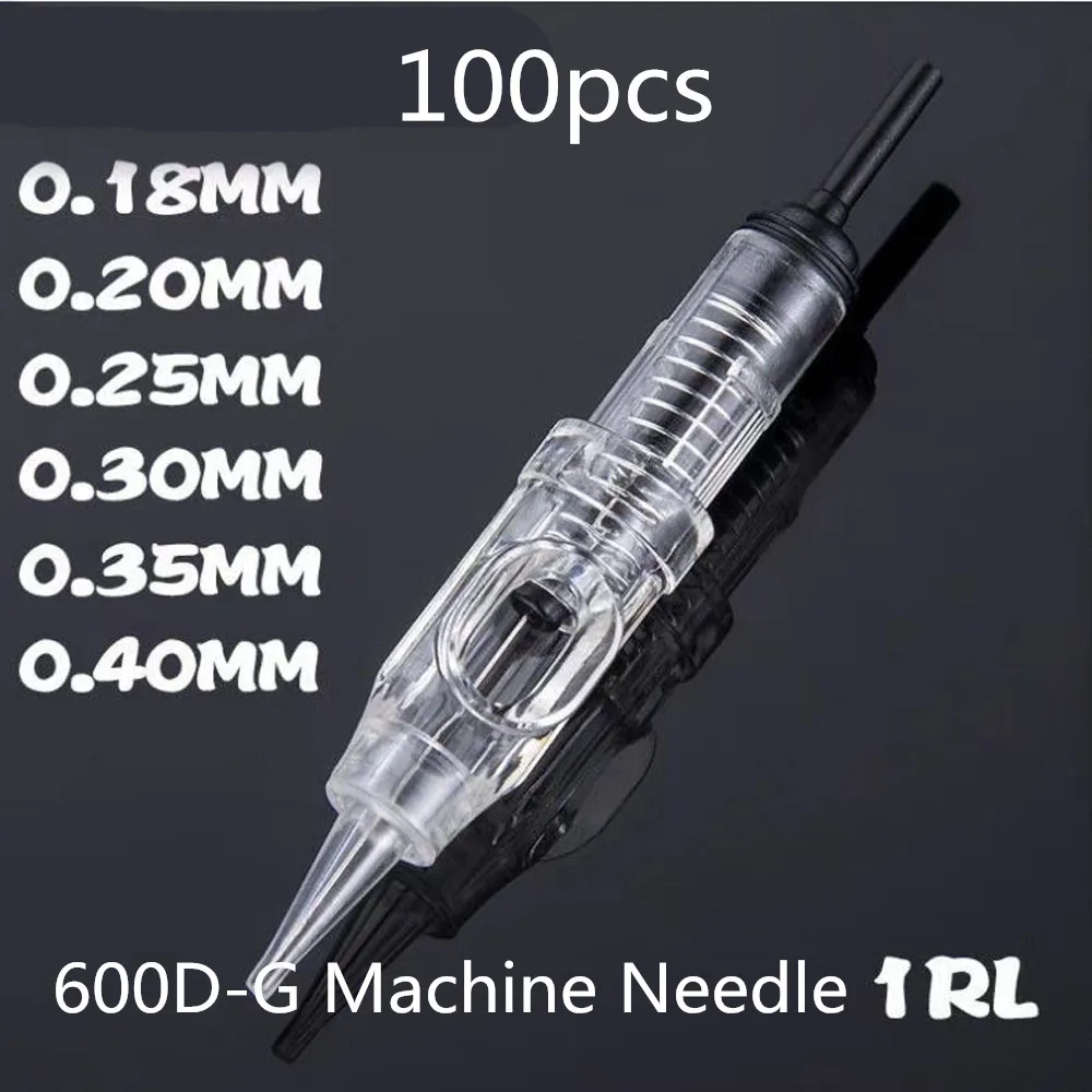 

0.18mm 1RL Disposable Sterilized Permanent Makeup Cartridge Microblading Needles Tips For Eyebrow Lip Agulha Easy Click