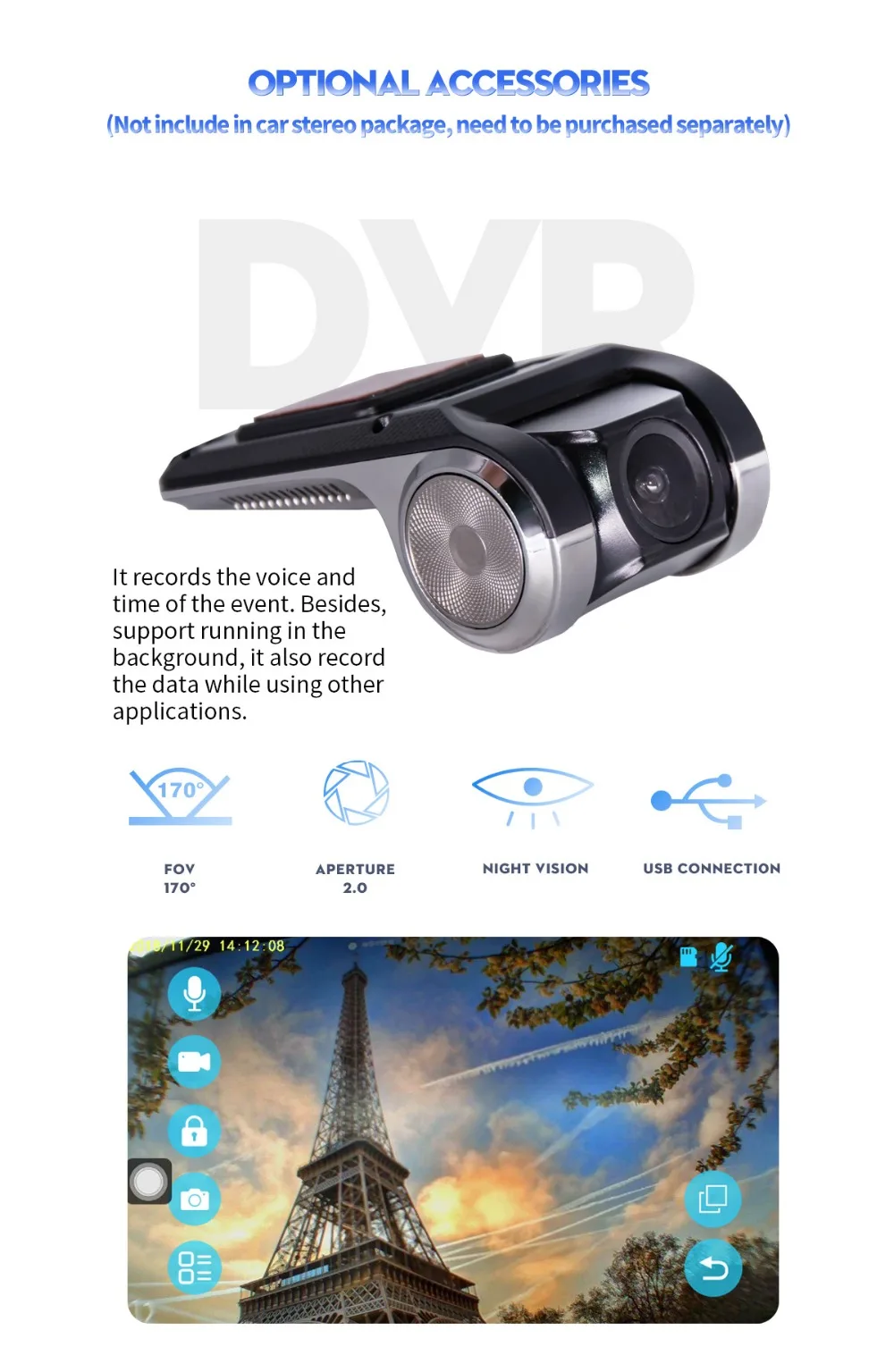 Sale JOYING 2 din car radio autoradio universal 4GB+64GB GPS support SIM Card Android 8.1 Octa Core 7inch HD screen DSP WIFIfor Honda 21