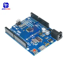 CH340G крутая версия UNO R3 MEGA328P UNO R3 ATMEGA328P AU совместимый CH340 Micro USB интерфейс для Arduino