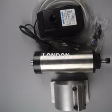 CNC Комплект шпинделя ER11 1.5kw шпиндель водяного охлаждения+ водяной насос+ водопровод+ поддержка шпинделя