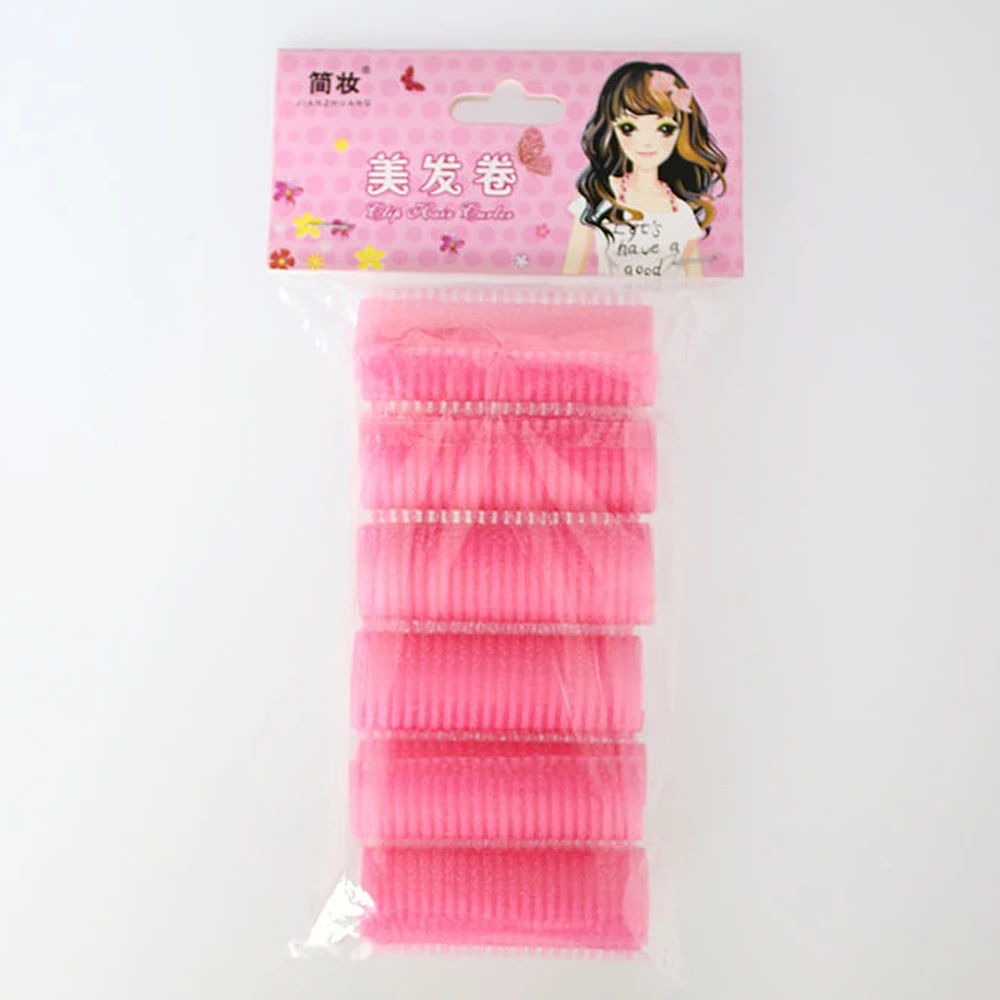 6PCS Hair Roller Hair Curling Bun Bendy Rollers DIY Magic Hair Makers Self-Adhesive Roller Curl Tools