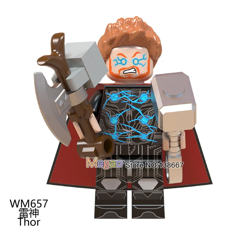 

Thor Loki Captain Marvel Iron man Spiderman Thanos Building Blocks Toys gift Super Heroes Avengers Endgame s