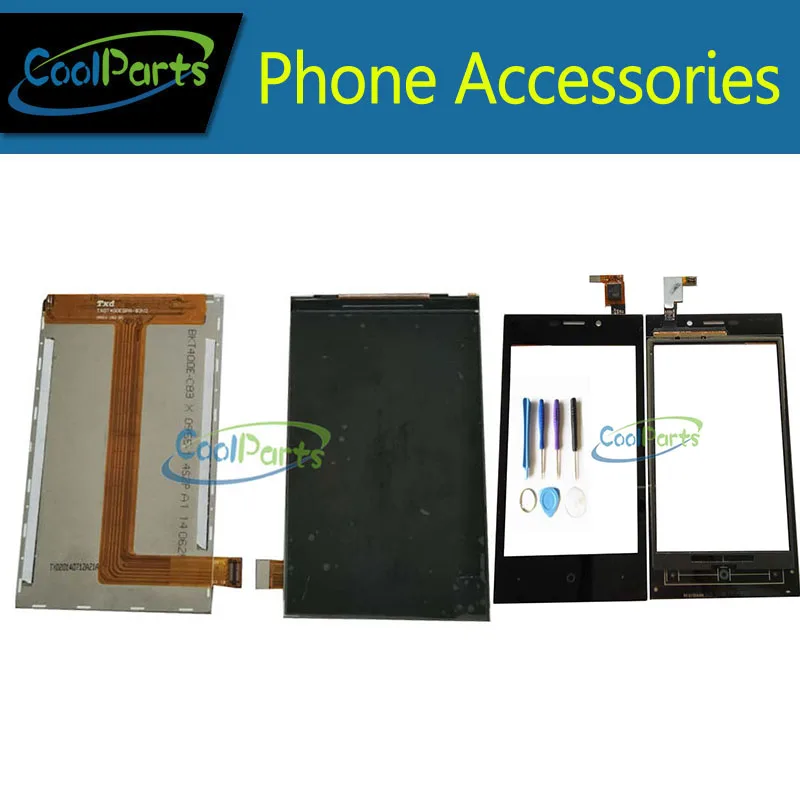 

1PC/Lot High Quality For Highscreen Zera F rev.s LCD Screen Display +Touch Screen Digitizer Replacement With Tools