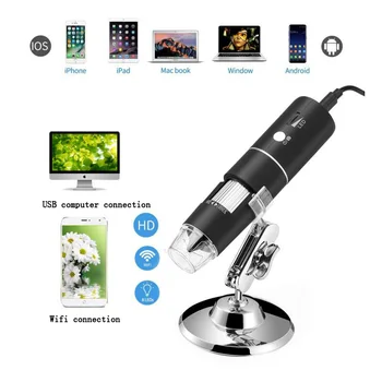 

Wifi microscope 1000X 2 million HD digital microscope electronic measuring microscope USB magnifying glass detection camera