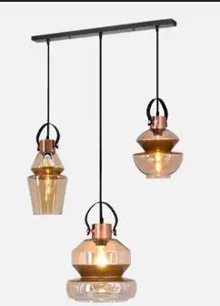 Скандинавские современные Лофт Творческий стеклянные подвесные светильники E27 светодиодный подвесной светильник для гостиной, столовой спальни кафе ресторан - Цвет корпуса: Hanging borad