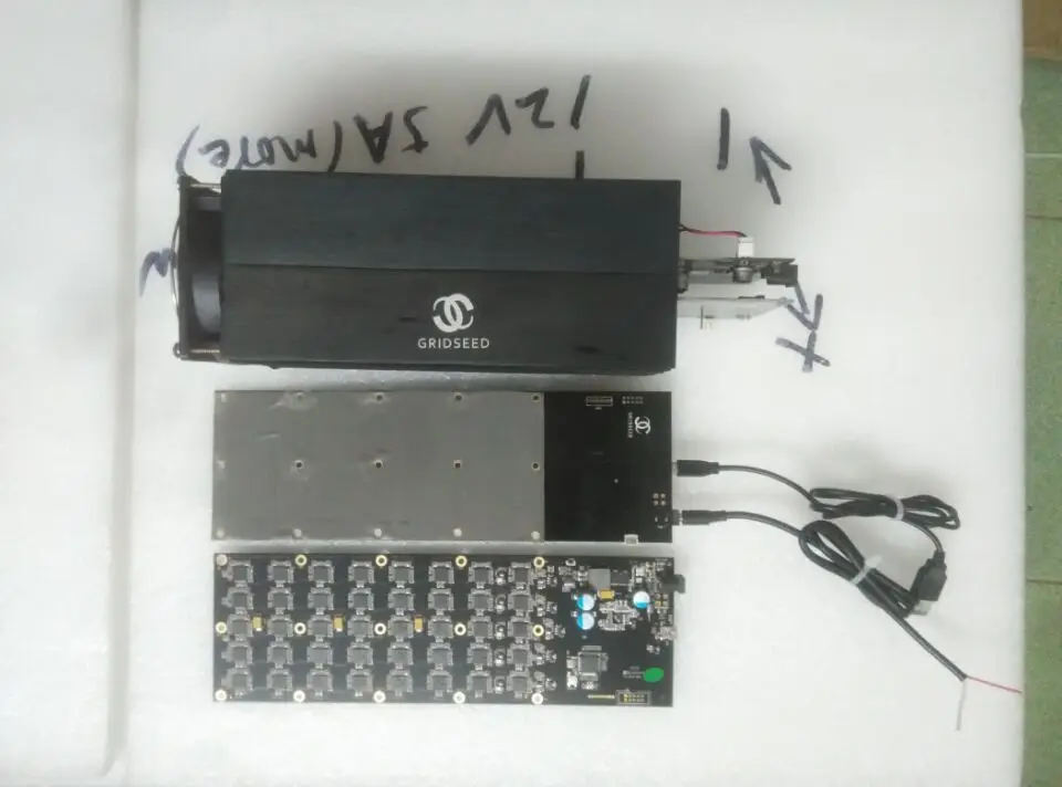 US $20.00 YUNHUI Used LTC Miner USB Miner Gridseed Blade1525M One Pcb With Cables Better Than Zeus Miner ANTMINER U1 U2U3