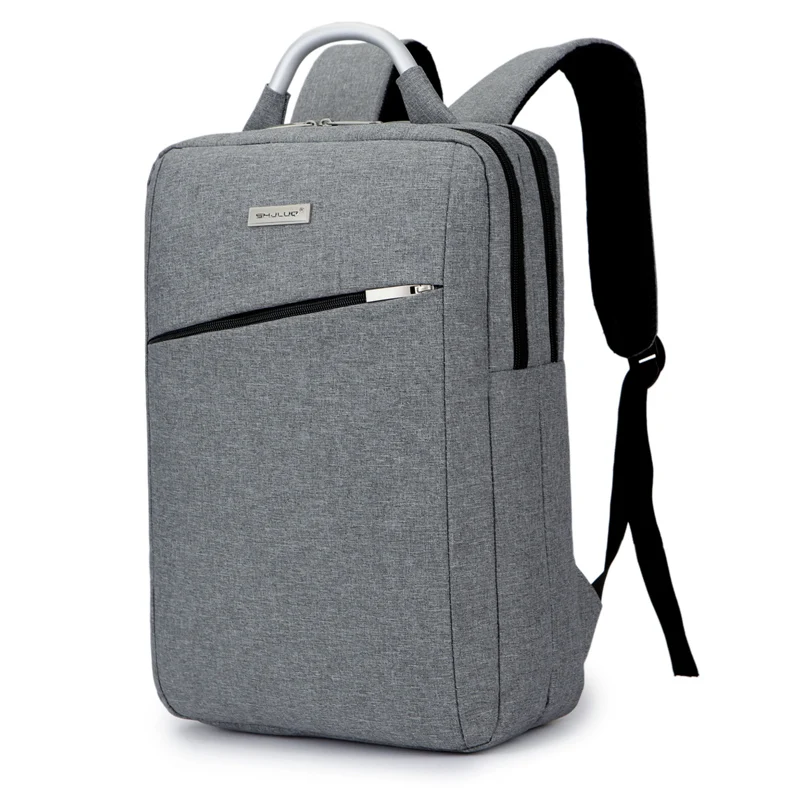 

15.6" Metal Portable Computer Backpack Bags Laptop Computer Office Business Simple Male Female College Students Leisure Notebook
