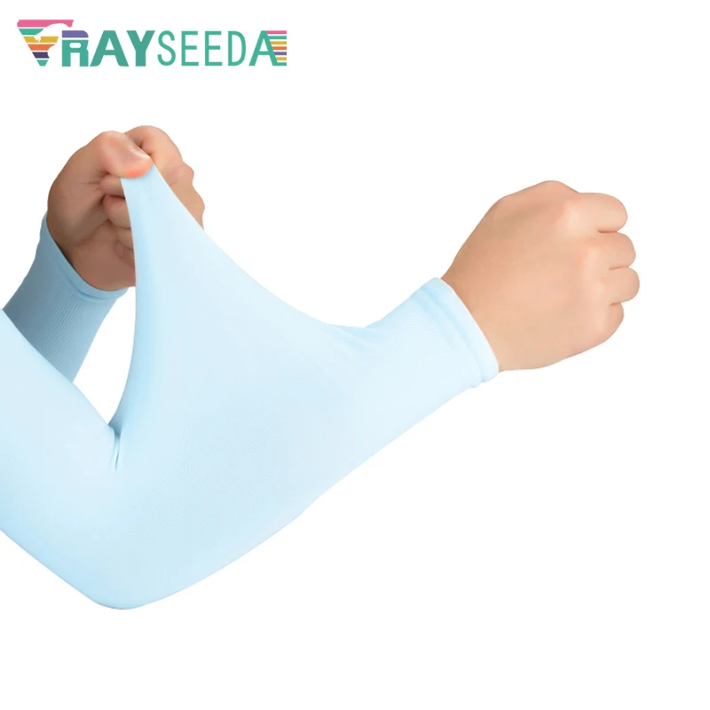1 Pair Women Summer Cooling Driving Arm Sleeves Girls Anti-UV Sun Protection Arm Covers For Ladies Running Riding Outdoor Sports