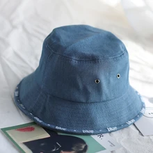 Для отдыха на открытом воздухе ковбойская дырка Do старый Рыбацкая шляпа мужская и женская кепка с покрывалом Солнцезащитная Шляпа Унисекс джинсовая синяя Мода для лета Складная