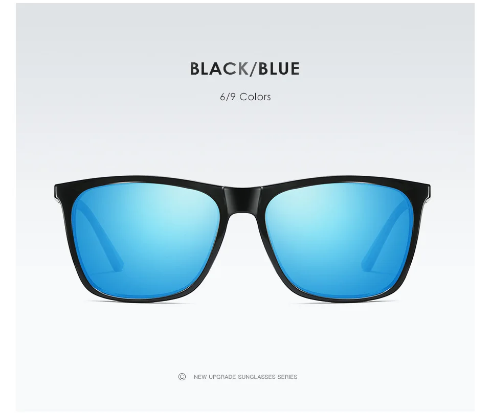 VCKA Брендовые очки ночного видения, водительские поляризованные солнцезащитные очки для мужчин, очки для вождения автомобиля, винтажные мужские очки для улицы - Цвет оправы: 6