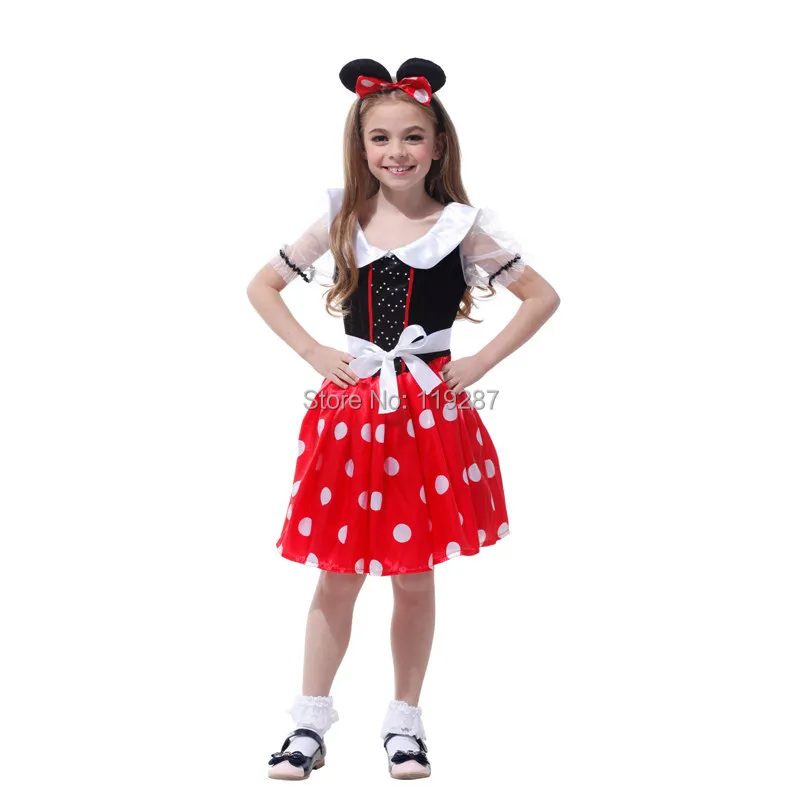 2017 naughty mouse girls princess fancy carnvial party children costume halloween cosplay stage costumes red dots dress in girls costumes from novelty - Naughty Girl Halloween Costumes 2017 naughty mouse girls princess fancy carnvial party children costume halloween cosplay stage costumes red dots dress in girls costumes from novelty - Naughty Girl Halloween Costumes