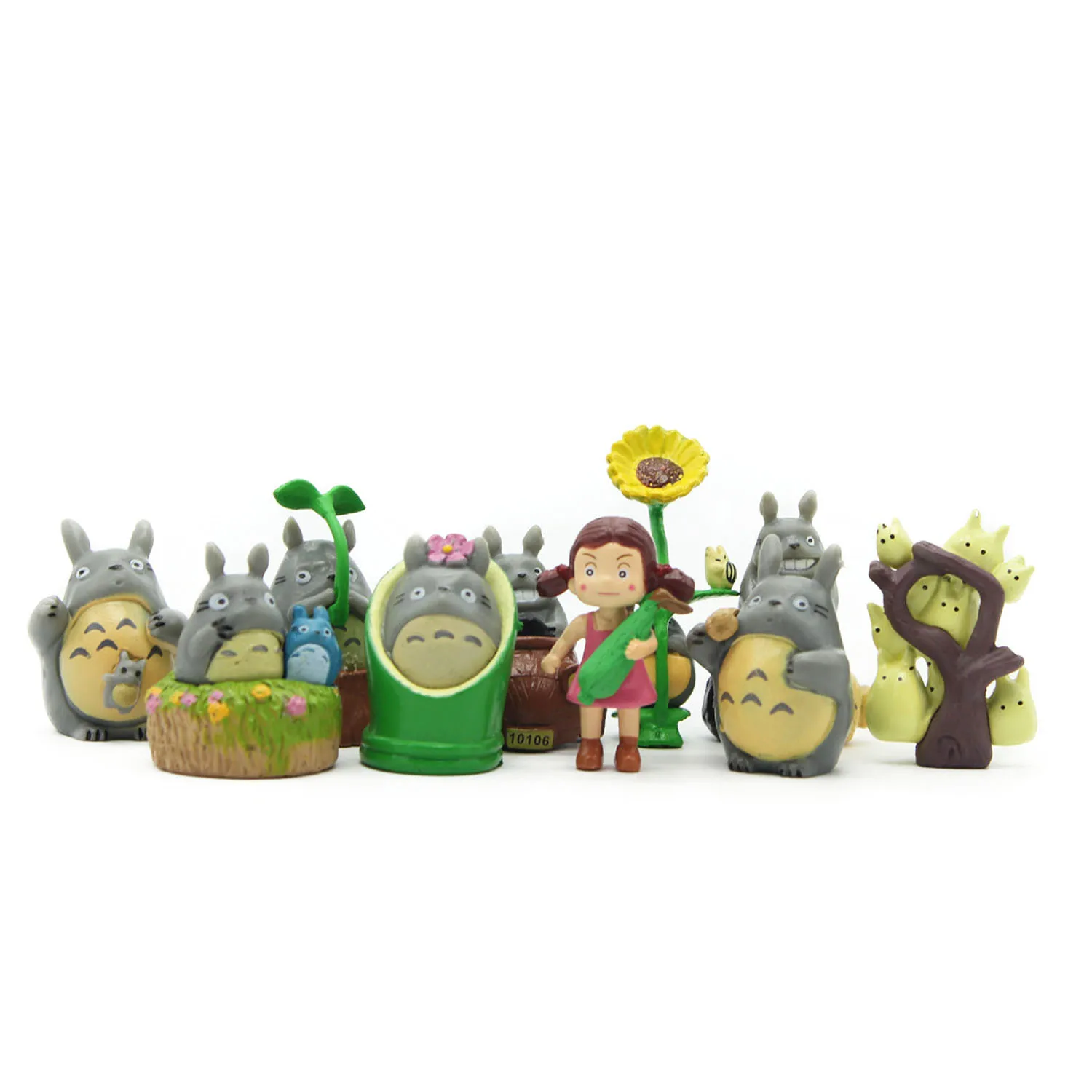 

Chanycore BEST SALE Toy set 10PCS/Set Hayao Miyazaki Totoro Cartoon Anime Animation Model Toy doll Excellent Gift MagicToys 0014