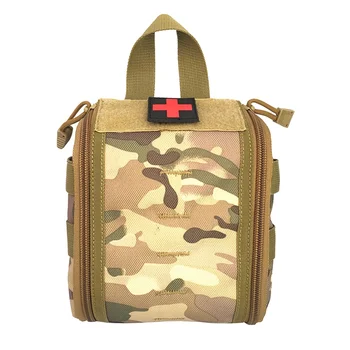 Emergency First Aid Kit Pouch EDC Hunting Utility Belt Bag Tactical Molle Medical Kit Pouch Survival Gear Bags military molle admin pouch tactical multi medical kit bag utility tool belt edc pouch for camping hiking hunting 2018
