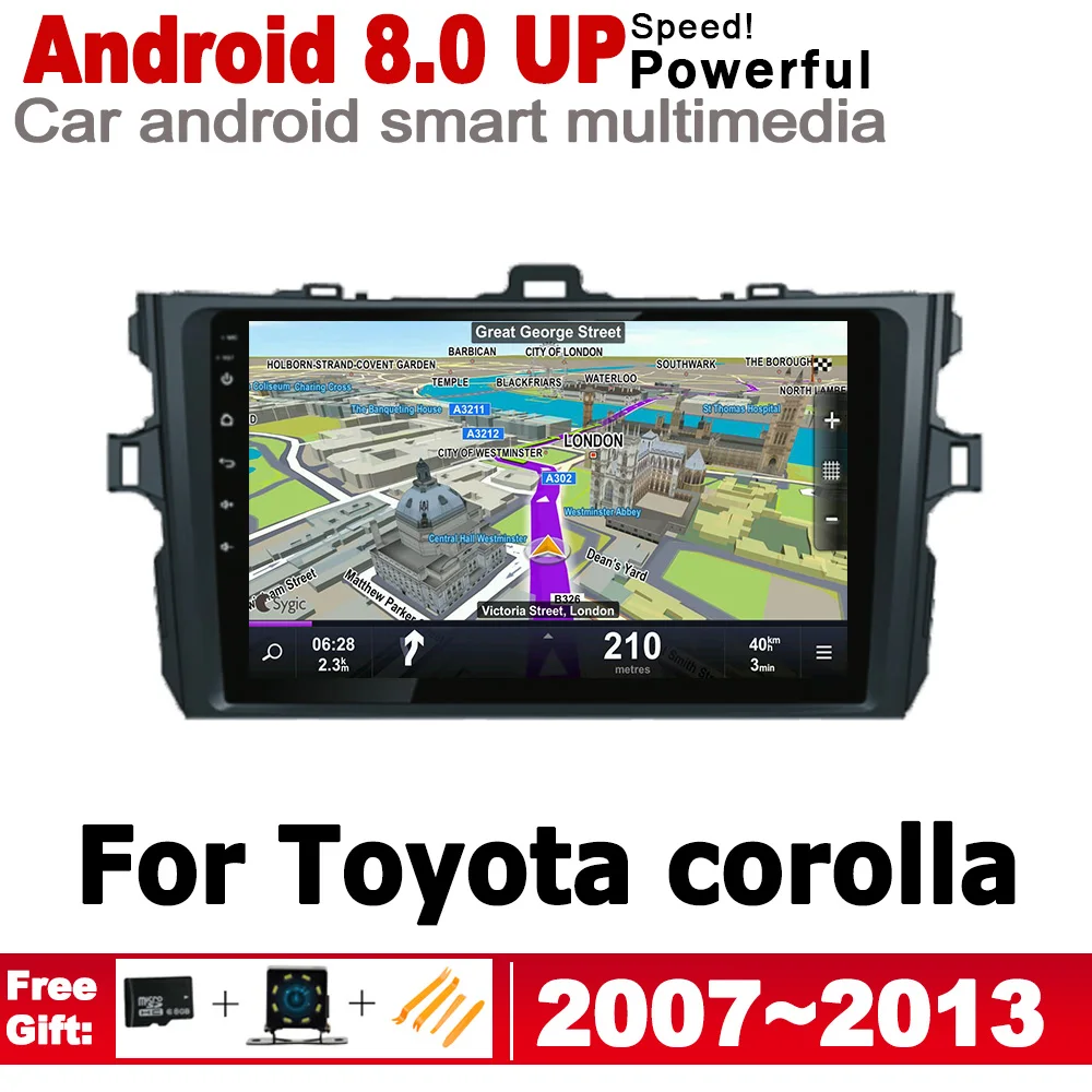

ZaiXi For Toyota corolla 2007~2013 Android Car GPS 2 Din HD Screen Navi Map Stereo Multimedia Navigation Player Auto Radio