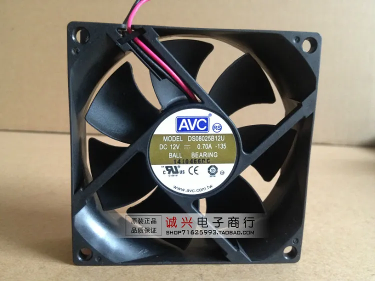 Двухрядный охлаждающий вентилятор для avc 8 см 8025 12 в а ds08025b12u | Компьютеры и офис