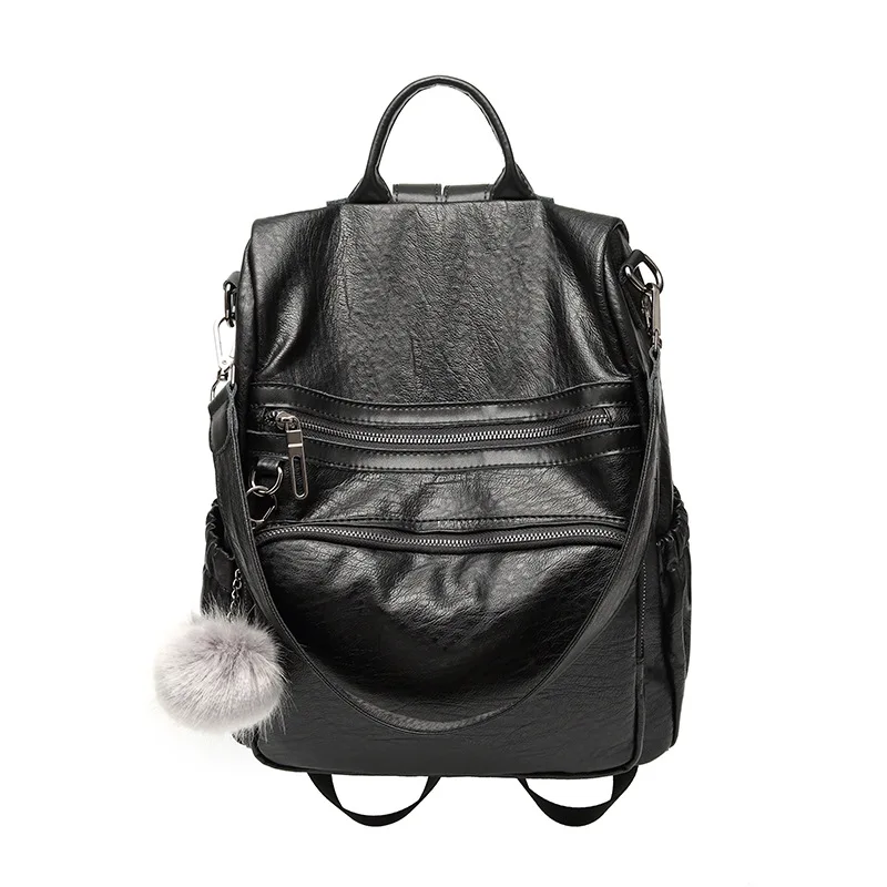 Brand Women Backpack Genuine Leather Purse Women Bag Female Backpack Sac a Main Femme De Marque ...