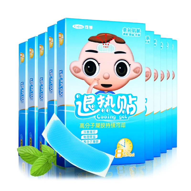 

Cofoe 2 PCS Medical Grade Hydrogel Multifunctional Cooling Patch of Fever Reducing Cooling Gel Patch For Children&Adult Fever
