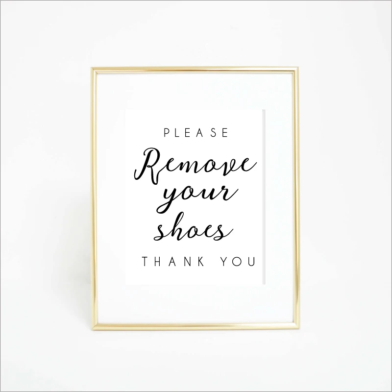 

Shoes Off Sign Posters And Prints Wall Art Canvas Painting Wall Pictures Home Entry Way Mud Room Remove Your Shoes Sign