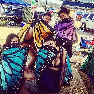 Красочная мягкая ткань с украшением в виде крыльев бабочки В стиле Феи Нимфа