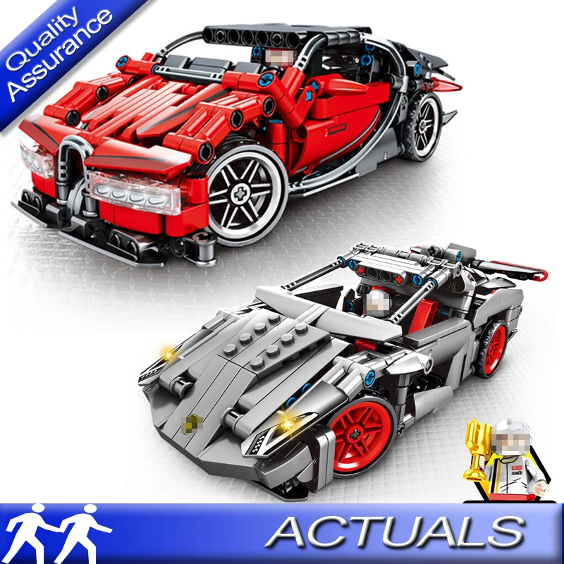

SEMBO Speed Champion Bujiadi Chiron Lamborghinies Venano Pull Back Racer Car Building Blocks Compatible with Lego Technic Toys