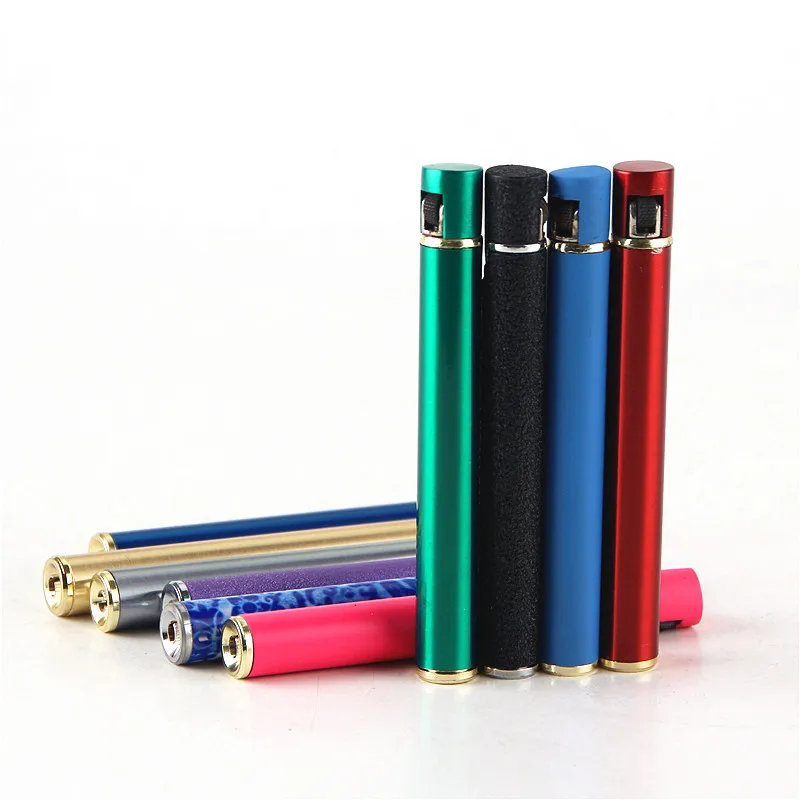 

New style Cigarette Accessories Refillable butane gas lighters Slim mini shape novelty lighter