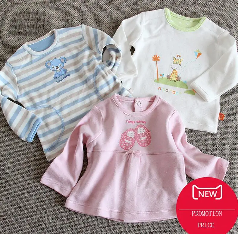 Футболка для новорожденных мальчиков и девочек детская одежда в полоску с круглым вырезом Топы с длинными рукавами, хлопок, футболка с открытой спиной - Цвет: blue stripes