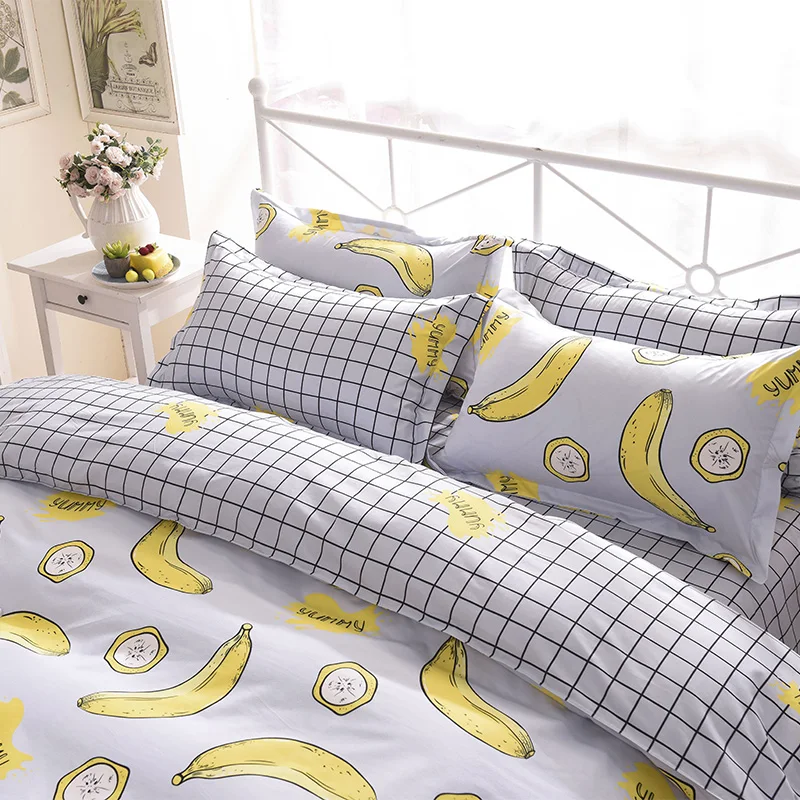 Постельное белье The Nordic style bedding set duvet cover set twin Full Queen brief reactive printed bed linen flat sheet bedclothes not quilt