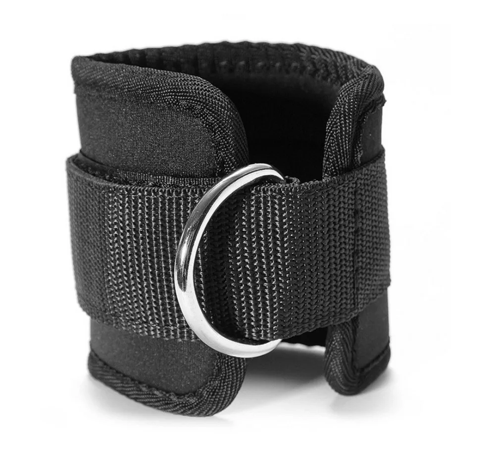 1 PC Body Building Resistance Band D ring Ankle Straps Home Workout