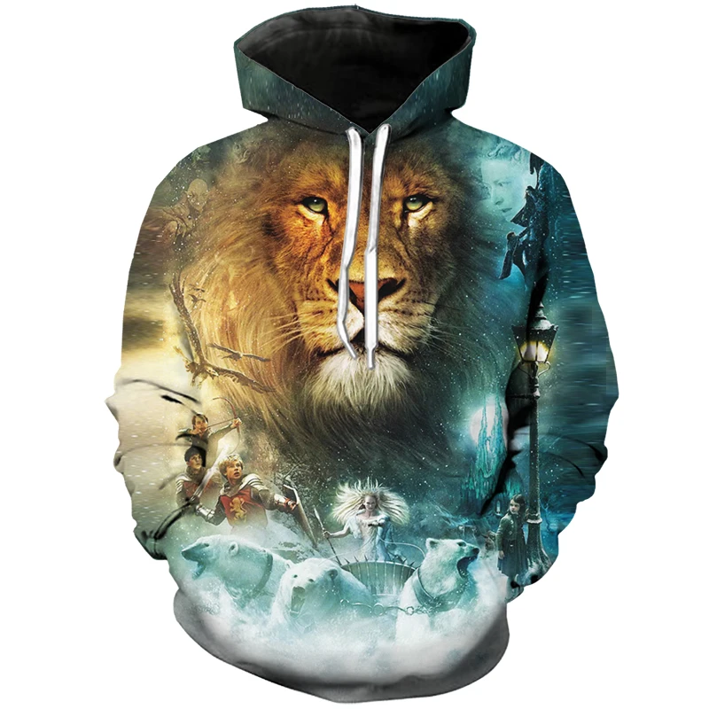 2019 Newest Chronicles of Narnia the Lion Witch and Wardrobe 3D Print T Shirt/Sweatshirt/Hoodie Unisex Tops HX047