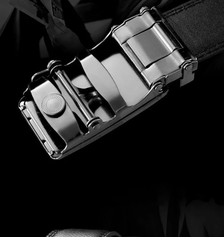 Men's Business Belts Leather Waist Strap Automatic Buckle Male Belt Casual  Belts For Men Girdle Belts For Jeans Top Quality cowboy belt