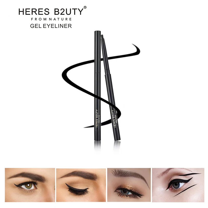 

Brand HERES B2UTY NEW HOT-SALE Super Slim Liquid Gel Eyeliner Waterproof High Quality Charming Sexy Freeshipping
