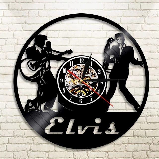 1piece Elvis Wall Clock Vinyl Record Clocks Home Decor The King Of 1piece Elvis Wall Clock Vinyl Record Clocks Home Decor The King Of Rock N Roll Clic