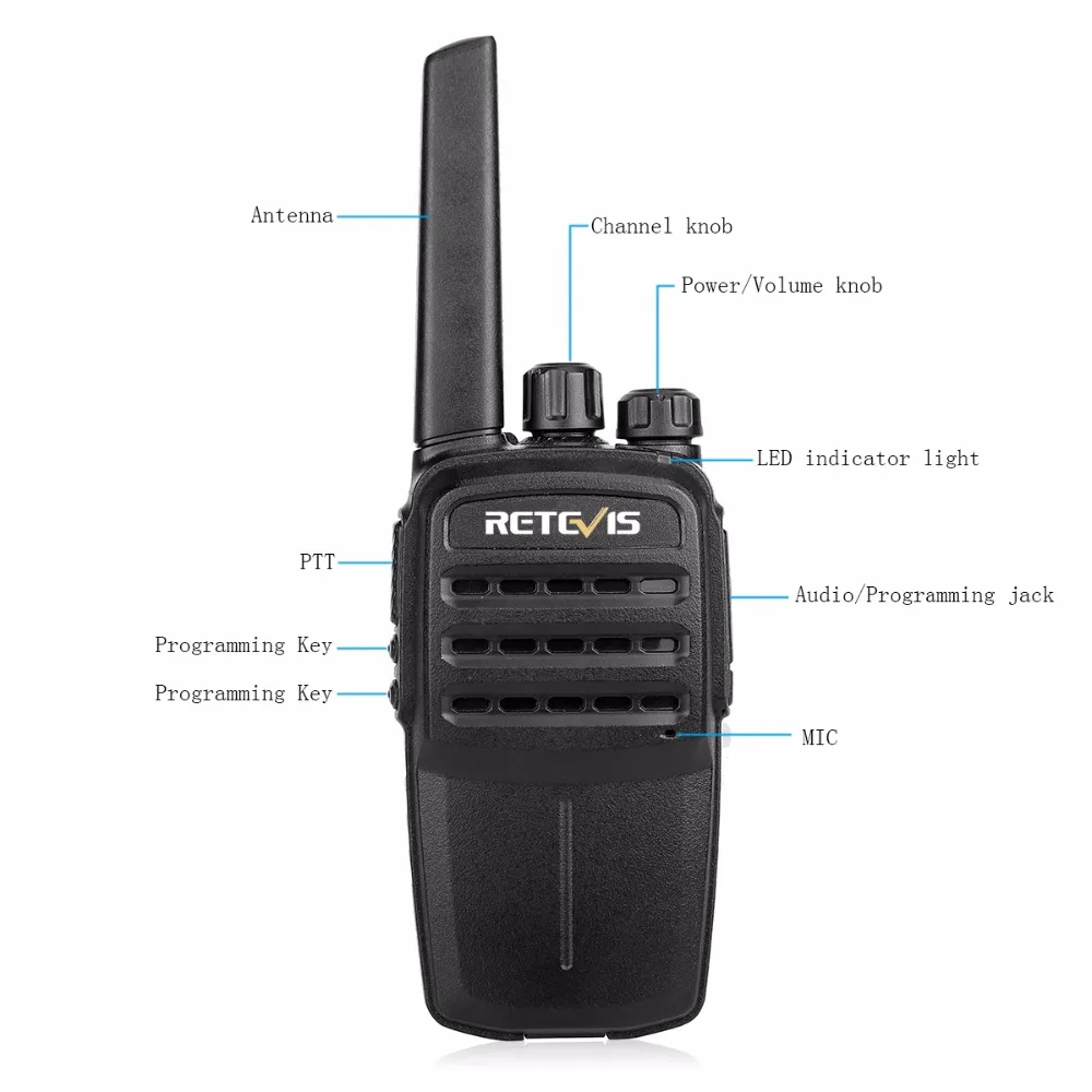 Портативная рация RETEVIS RT40 цифровая двухсторонняя без прав 2 шт. DMR PMR446/FRS PMR 446 МГц 0 5