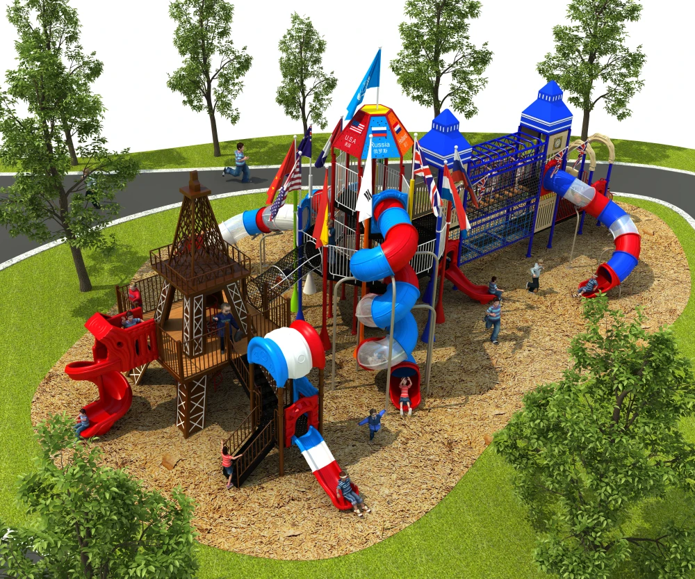 

Giant outdoor playground structure equipment YLW-OUT1921