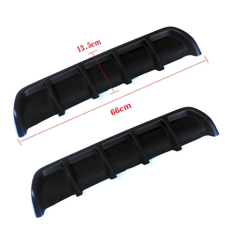 25 &quotx5&quot Матовый Черный ABS универсальный задний изогнутый распылитель для губ|rear