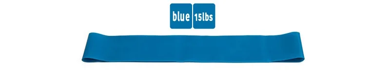 5 Colors Yoga Resistance Rubber Bands Indoor Outdoor Fitness Equipment 0.35mm-1.1mm Pilates Sport Training Workout Elastic Bands - Цвет: Синий