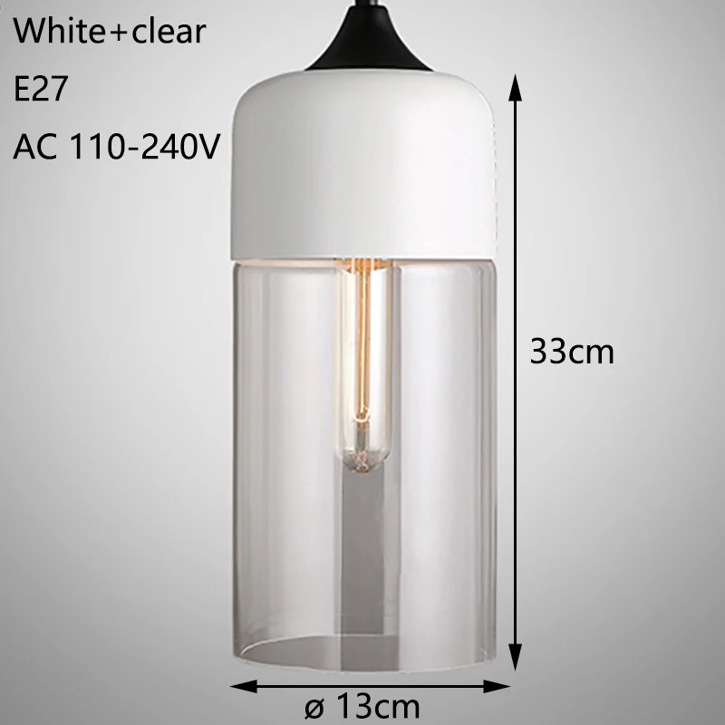 Nordic Modern loft hanging Glass Pendant Lamp Fixtures E27 E26 LED Pendant lights for Kitchen Resta - 32810242740 Nordic Modern loft hanging Glass Pendant Lamp Fixtures E27 E26 LED Pendant lights for Kitchen Resta - 32810242740