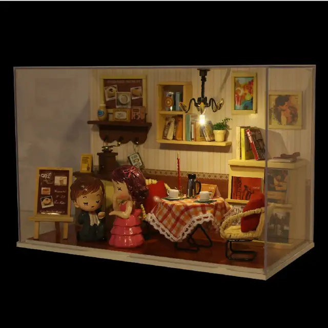 Beautiful Doll House Diy Wooden Miniatura Room Box Handmade 3d