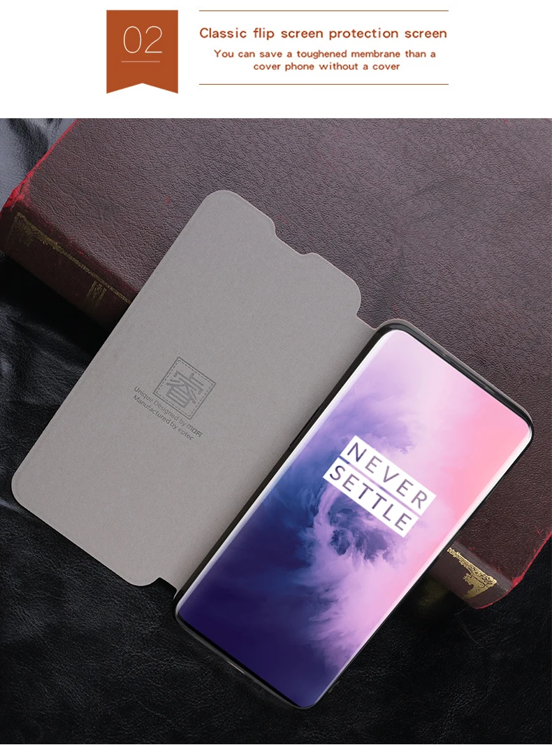 Mofi для OnePlus 7 Pro Чехол-книжка флип-чехол для мобильного телефона s для OnePlus 7 Pro Чехол-книжка