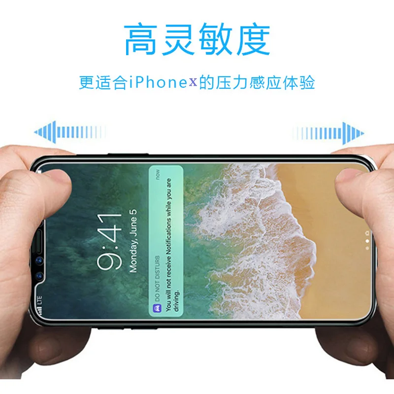 

For iPhone X Tempered Glass Scratch Proof Protective Glass Film 2.5D glass for iphone x screen protector 9H tempered film