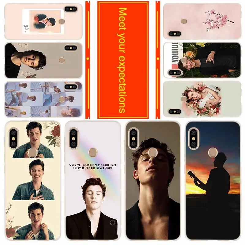 

Phone for Xiaomi Redmi go 7 6a 5a 5plus 4a 4x 3s Note 7 6 5 4 3 5a K20 pro Cover Case Shawn Mendes pink