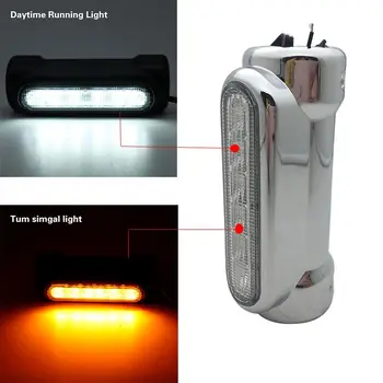 

Motorcycle Highway Bar Switchback Driving Light White Amber LED for Crash Bars FOR Davidson Touring Bikes