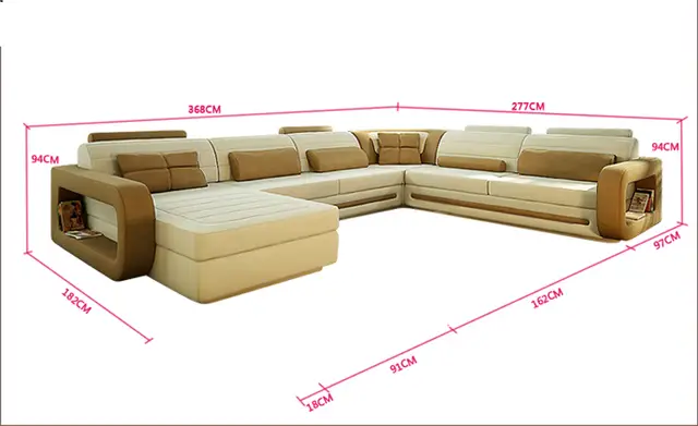 Us 2199 0 Sofa Modern Design Hot Top Grain Leather Sofas Corner Couches With Comfortable Chaise Longue Best Furniture In Living